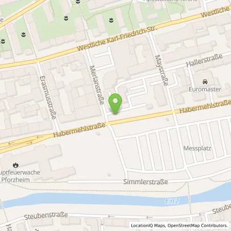 Standortübersicht der Tankstelle Hahn Automobile GmbH + Co. KG in 75172 Pforzheim