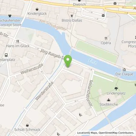 Standortübersicht der Tankstelle SWP Stadtwerke Pforzheim GmbH&Co.KG in 75173 Pforzheim