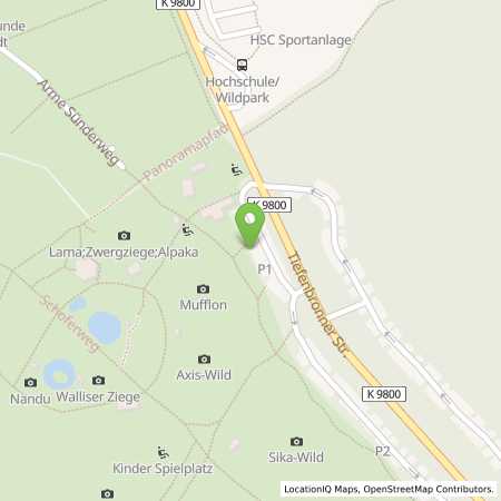 Standortübersicht der Strom (Elektro) Tankstelle: SWP Stadtwerke Pforzheim GmbH&Co.KG in 75175, Pforzheim