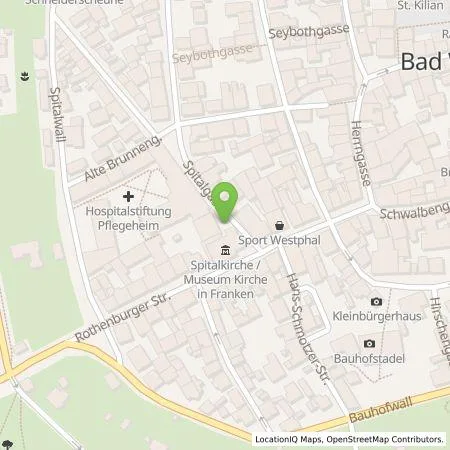 Standortübersicht der Tankstelle Stadtwerke Bad Windsheim in 91438 Bad Windsheim