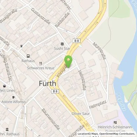 Standortübersicht der Tankstelle infra fürth service gmbh in 90763 Fürth