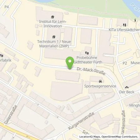 Standortübersicht der Tankstelle infra fürth service gmbh in 90762 Fürth