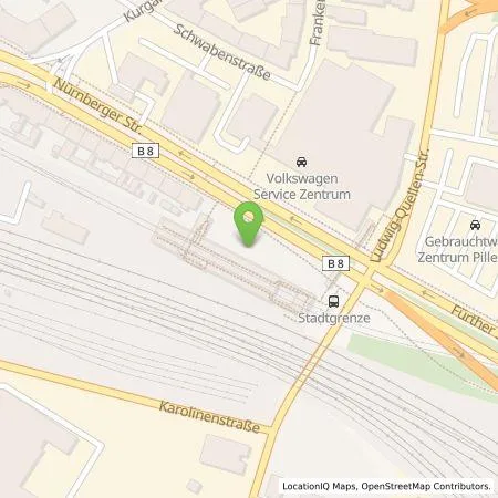 Standortübersicht der Tankstelle infra fürth service gmbh in 90762 Fürth