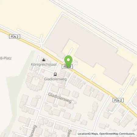 Standortübersicht der Tankstelle infra fürth service gmbh in 90768 Fürth