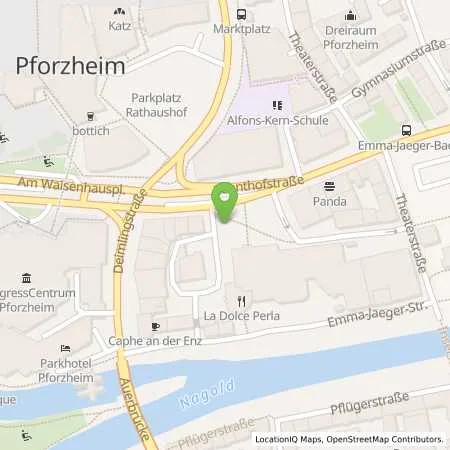 Standortübersicht der Tankstelle SWP Stadtwerke Pforzheim GmbH&Co.KG in 75175 Pforzheim