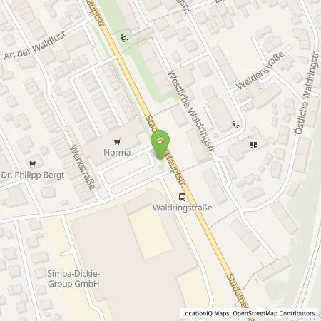 Standortübersicht der Tankstelle infra fürth service gmbh in 90765 Fürth