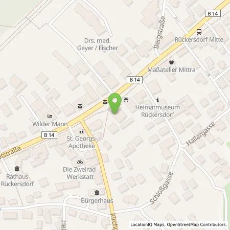 Standortübersicht der Tankstelle Gemeindewerke Rückersdorf in 90607 Rückersdorf