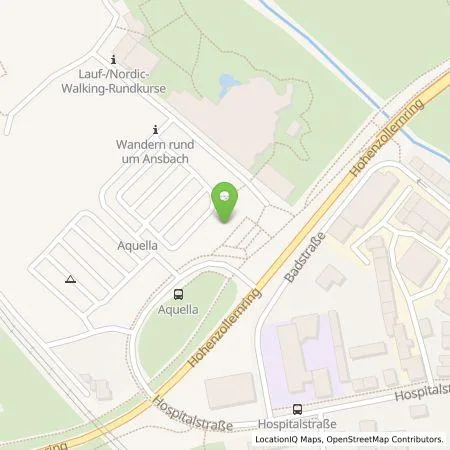 Standortübersicht der Tankstelle Ansbacher Bäder und Verkehrs GmbH in 91522 Ansbach