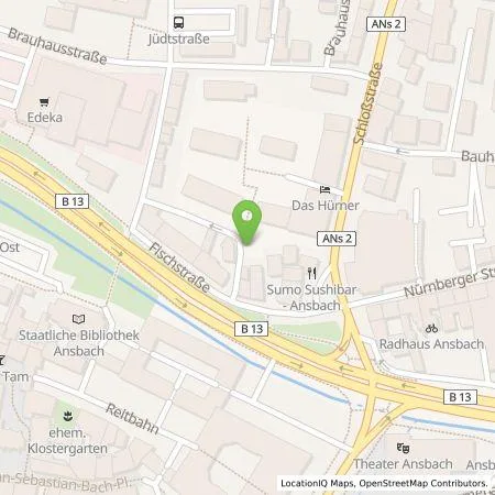 Standortübersicht der Tankstelle Ansbacher Bäder und Verkehrs GmbH in 91522 Ansbach