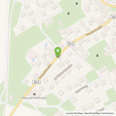 Standortübersicht der Tankstelle Stadtwerke Forchheim GmbH in 91356 Kirchehrenbach