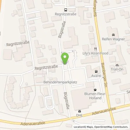 Standortübersicht der Tankstelle Stadtwerke Forchheim GmbH in 91301 Forchheim