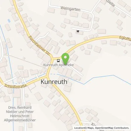 Standortübersicht der Tankstelle Stadtwerke Forchheim GmbH in 91358 Kunreuth