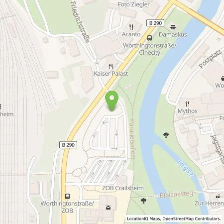 Standortübersicht der Tankstelle ecoSWITCH AG in 74564 Crailsheim