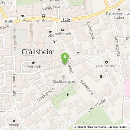 Standortübersicht der Tankstelle ecoSWITCH AG in 74564 Crailsheim