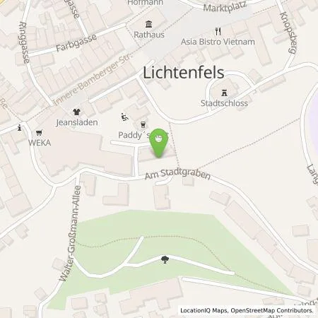 Standortübersicht der Tankstelle Stadtwerke Lichtenfels in 96215 Lichtenfels