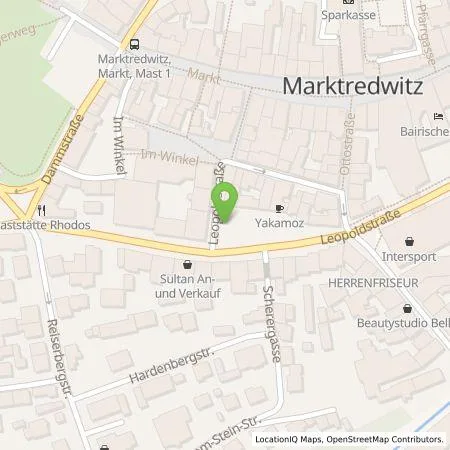 Standortübersicht der Tankstelle ZukunftsEnergie Nordostbayern in 95615 Marktredwitz