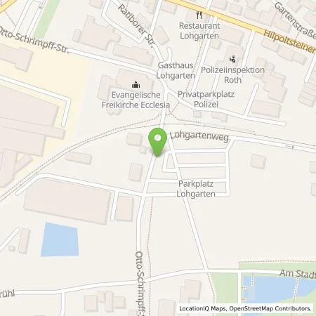 Standortübersicht der Tankstelle Energie Service GmbH der Stadtwerke Roth in 91154 Roth