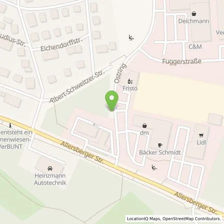 Standortübersicht der Tankstelle Energie Service GmbH der Stadtwerke Roth in 91154 Roth