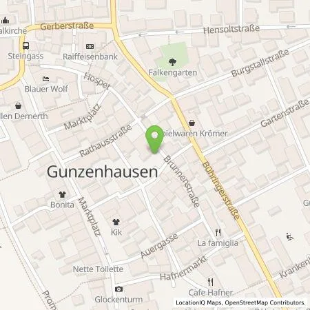 Standortübersicht der Tankstelle Stadtwerke Gunzenhausen GmbH in 91710 Gunzenhausen