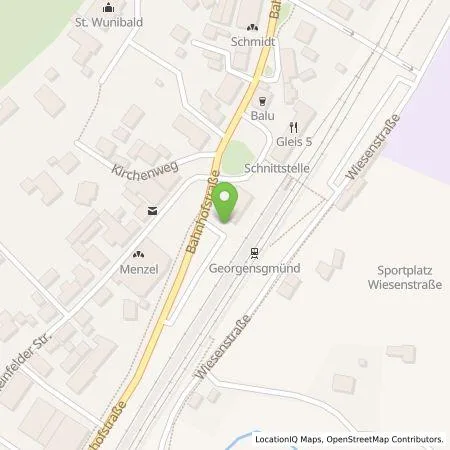 Standortübersicht der Tankstelle N-ERGIE Aktiengesellschaft in 91166 Georgensgmünd