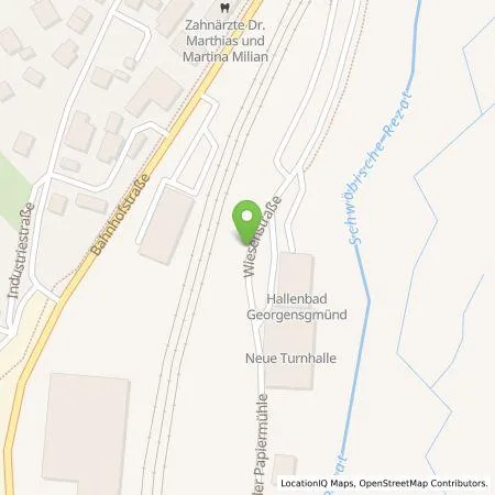 Standortübersicht der Tankstelle N-ERGIE Aktiengesellschaft in 91166 Georgensgmünd