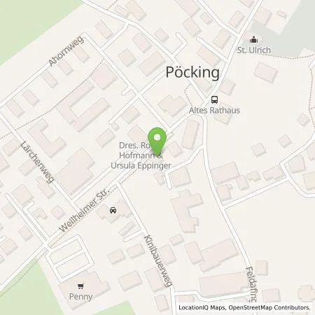 Standortübersicht der Tankstelle Energieversorgung Landsberg GmbH & Co. KG in 82343 Pöcking