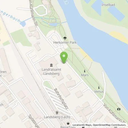 Standortübersicht der Tankstelle Energieversorgung Landsberg GmbH & Co. KG in 86899 Landsberg am Lech