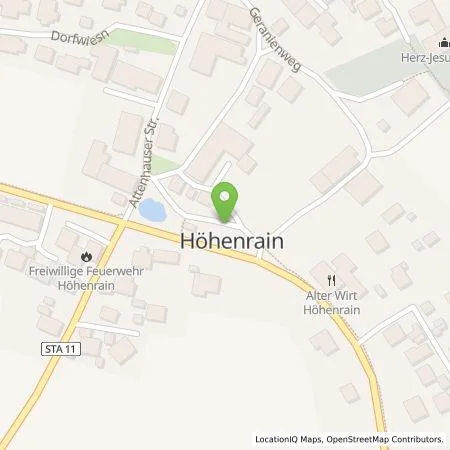 Standortübersicht der Tankstelle Energieversorgung Landsberg GmbH & Co. KG in 82335 Berg