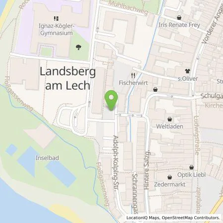 Standortübersicht der Tankstelle Energieversorgung Landsberg GmbH & Co. KG in 86899 Landsberg am Lech