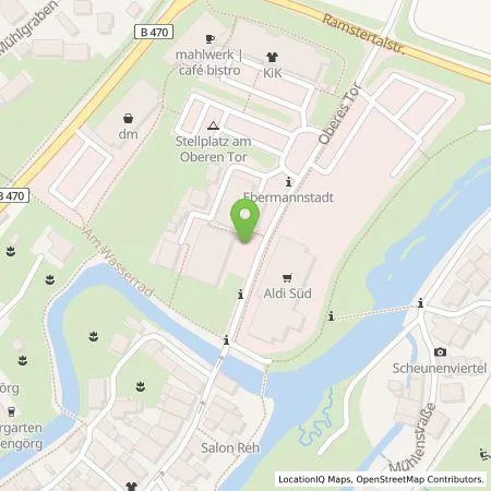 Standortübersicht der Tankstelle Stadtwerke Ebermannstadt Versorgungsbetriebe GmbH in 91320 Ebermannstadt