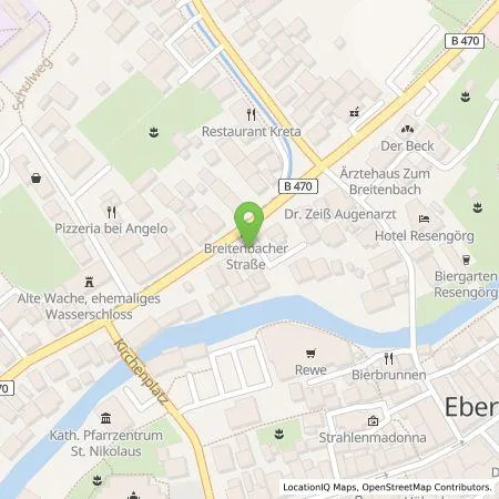 Standortübersicht der Tankstelle Stadtwerke Ebermannstadt Versorgungsbetriebe GmbH in 91320 Ebermannstadt