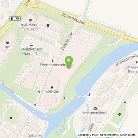 Standortübersicht der Tankstelle Stadtwerke Ebermannstadt Versorgungsbetriebe GmbH in 91320 Emerbmannstadt