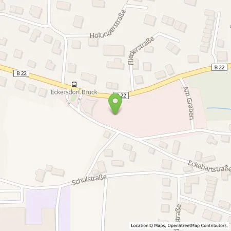 Standortübersicht der Tankstelle Stadtwerke Bayreuth Holding GmbH in 95488 Eckersdorf