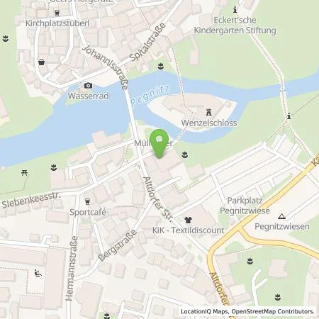 Standortübersicht der Tankstelle Städtische Werke Lauf a. d. Pegnitz GmbH in 91207 Lauf an der Pegnitz