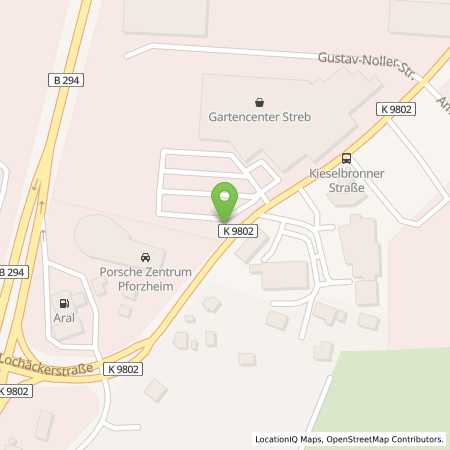 Standortübersicht der Strom (Elektro) Tankstelle: Gartencenter Streb GmbH in 75177, Pforzheim