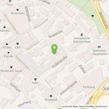 Standortübersicht der Tankstelle Regioladen+ GmbH & Co.KG in 36251 Bad Hersfeld