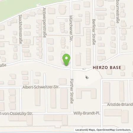 Standortübersicht der Tankstelle Herzo Energie GmbH in 91074 Herzogenaurach