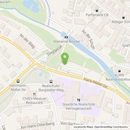 Standortübersicht der Tankstelle Herzo Energie GmbH in 91074 Herzogenaurach