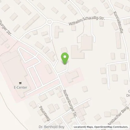 Standortübersicht der Tankstelle Stadtwerke Feuchtwangen in 91555 Feuchtwangen