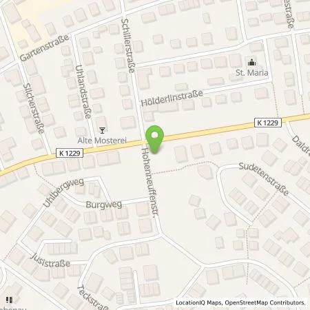 Standortübersicht der Tankstelle deer GmbH in 72666 Neckartailfingen