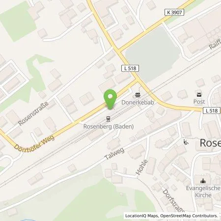 Standortübersicht der Tankstelle deer GmbH in 74749 Rosenberg