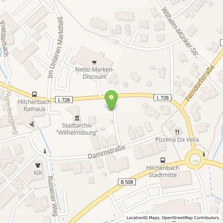 Standortübersicht der Tankstelle Siegener Versorgungsbetriebe GmbH in 57271 Hilchenbach