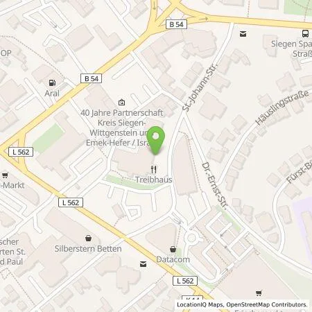 Standortübersicht der Tankstelle Siegener Versorgungsbetriebe GmbH in 57074 Siegen