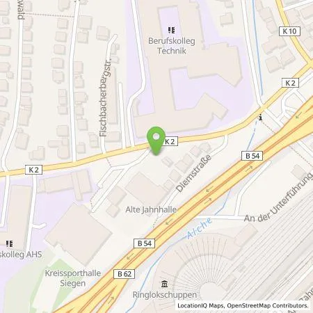 Standortübersicht der Tankstelle Siegener Versorgungsbetriebe GmbH in 57072 Siegen