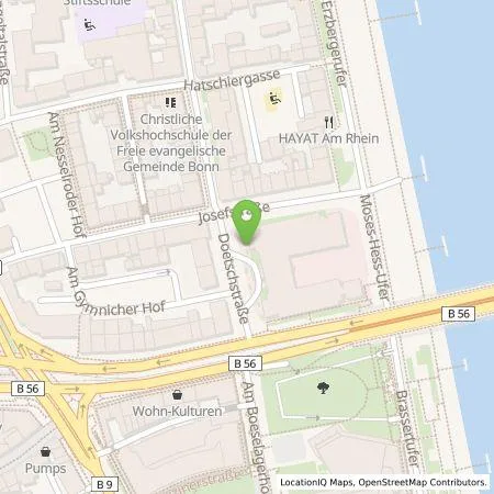 Standortübersicht der Tankstelle Energie- und Wasserversorgung Bonn/Rhein-Sieg GmbH in 53111 Bonn