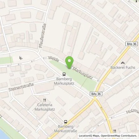 Standortübersicht der Tankstelle Stadtwerke Bamberg Verkehrs- und Park GmbH in 96047 Bamberg
