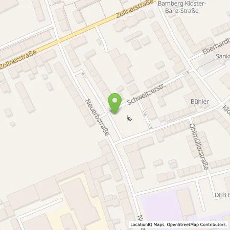 Standortübersicht der Tankstelle Stadtwerke Bamberg Verkehrs- und Park GmbH in 96052 Bamberg