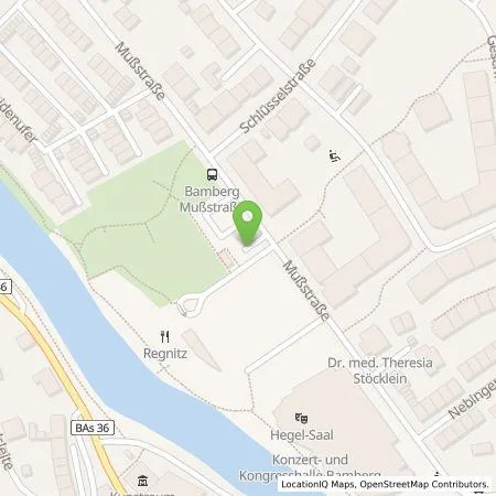 Standortübersicht der Tankstelle Stadtwerke Bamberg Verkehrs- und Park GmbH in 96047 Bamberg