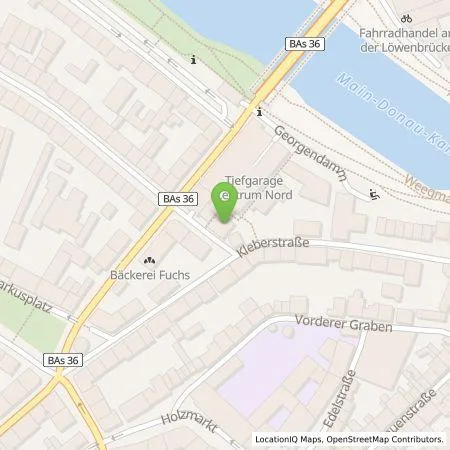 Standortübersicht der Tankstelle Stadtwerke Bamberg Verkehrs- und Park GmbH in 96047 Bamberg