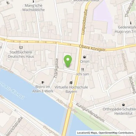 Standortübersicht der Tankstelle Stadtwerke Bamberg Verkehrs- und Park GmbH in 96050 Bamberg